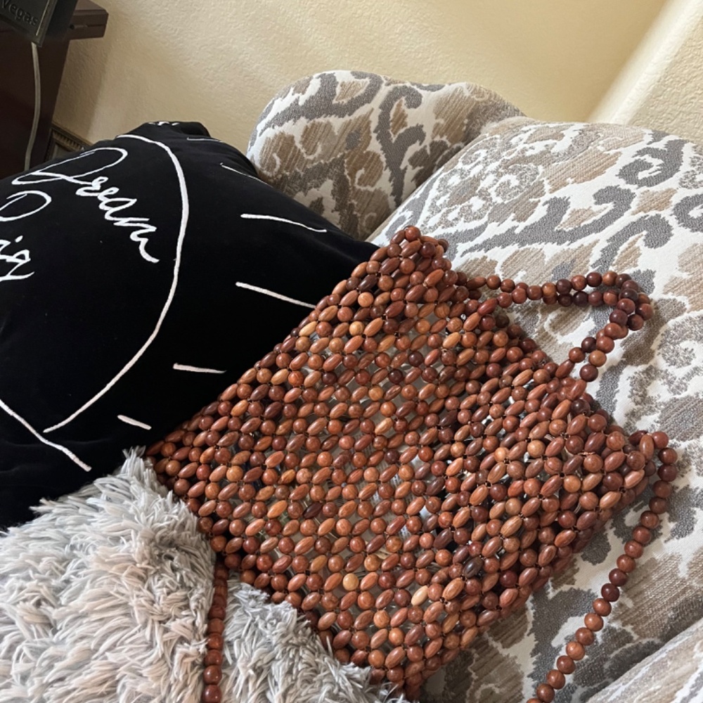 Bohemian beaded crossbody bag - Picture 2 of 3